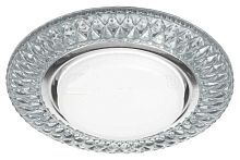 Светильник встраиваемый с подсветкой Эра DK LD24 SL/WH GX53 220В 13Вт МАХ Прозрачный картинка 